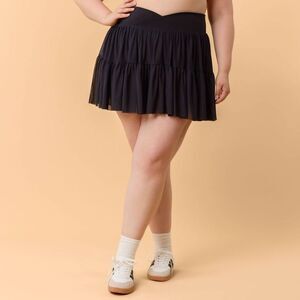 Blogilates -  Women's Ballerina Skort - Jet Black 2X